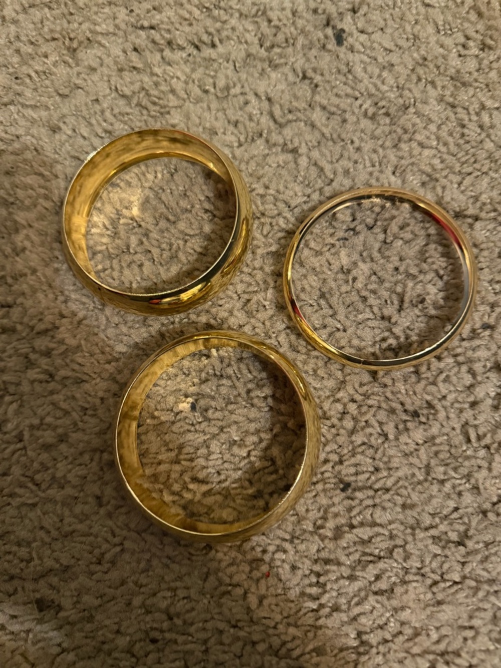 SHEIN Gold Tone Bangle Bracelet Set